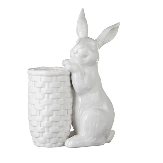 Rabbit Bud Vase 9.75”