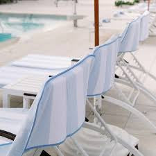 Pool Lounge Cover Blue Stripe