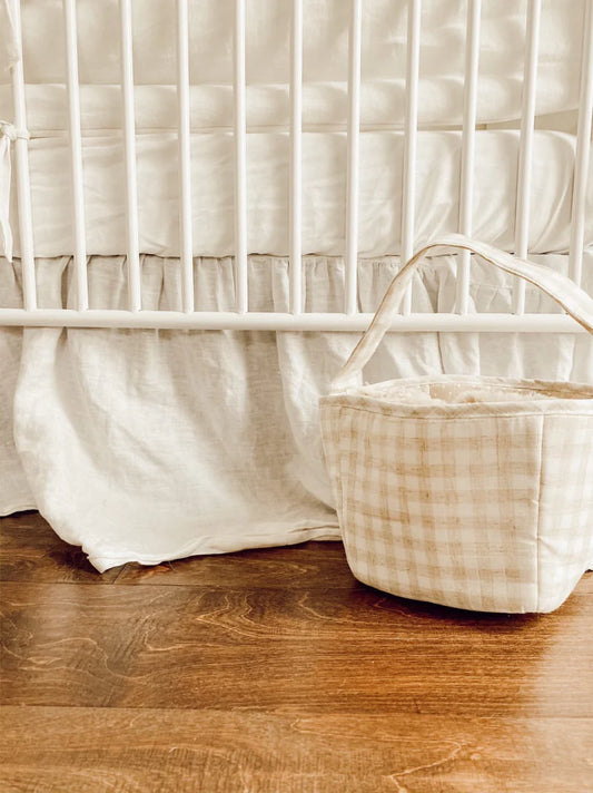 Fabric Basket/ Storage Caddy Tan
