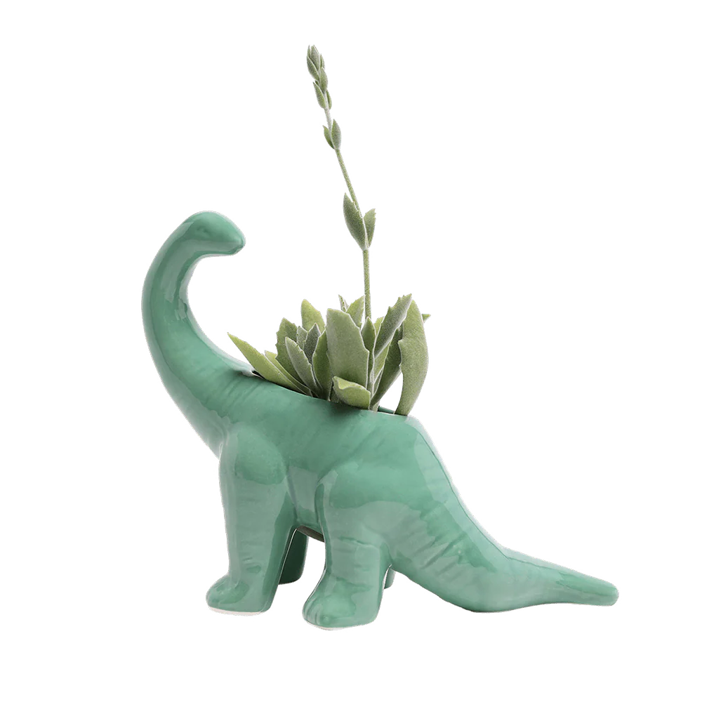 Brontosaurus Ceramic Indoor Plant Pot