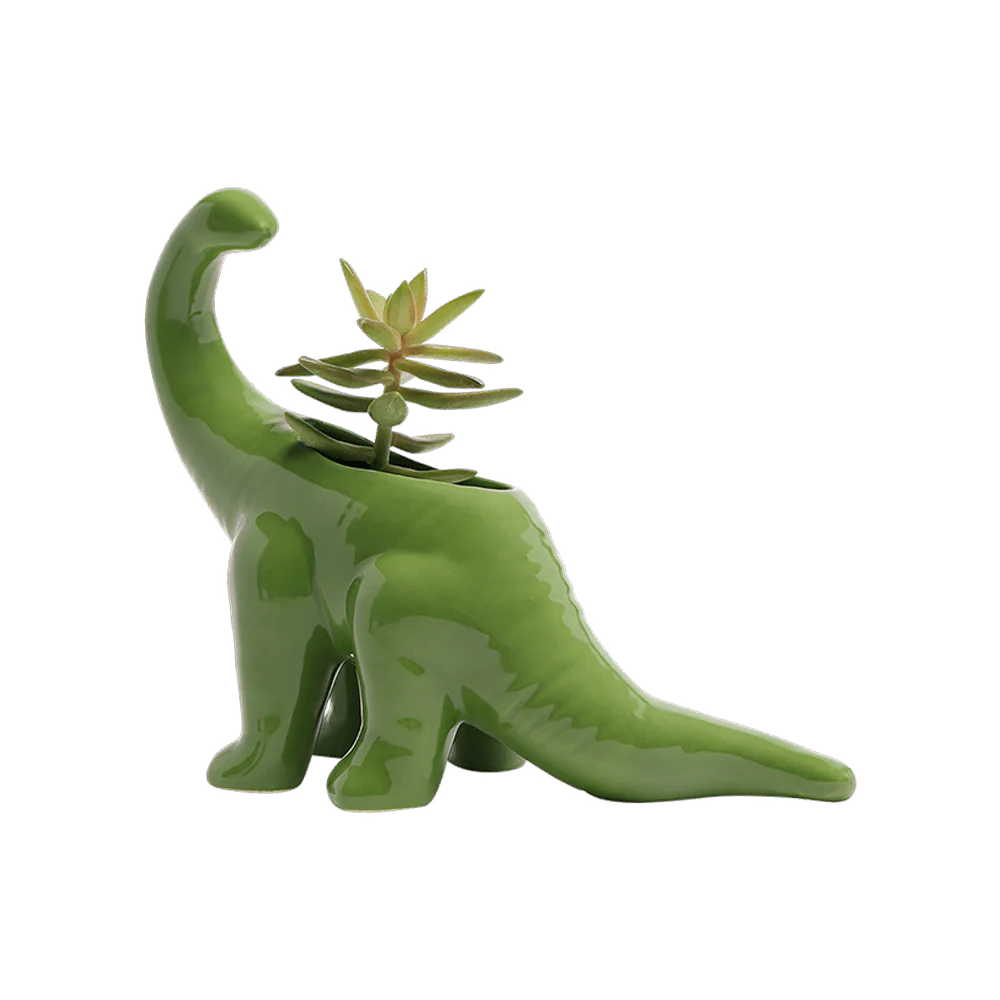 Brontosaurus Ceramic Indoor Plant Pot