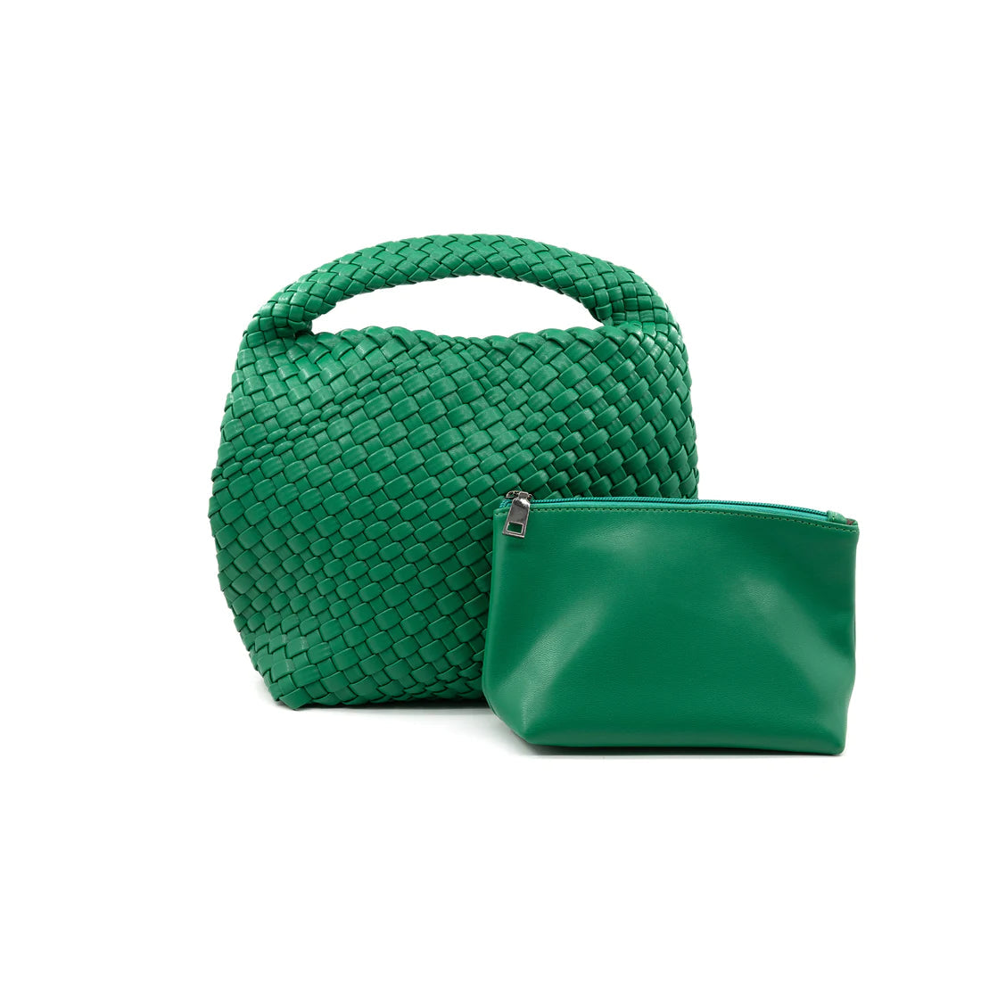 BC Woven Mini Hobo-Emerald