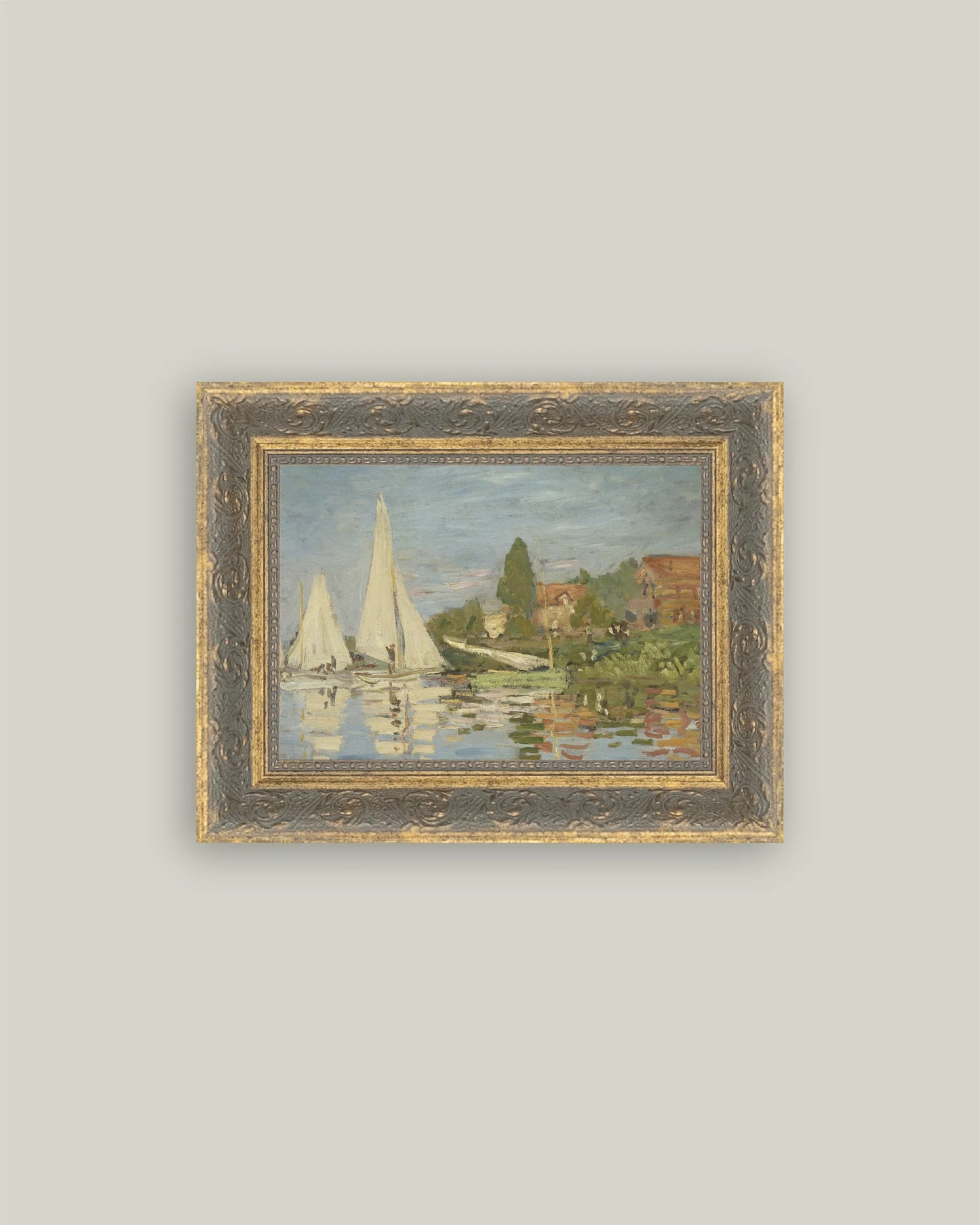 5X7 Framed Regatta at Argenteuil
