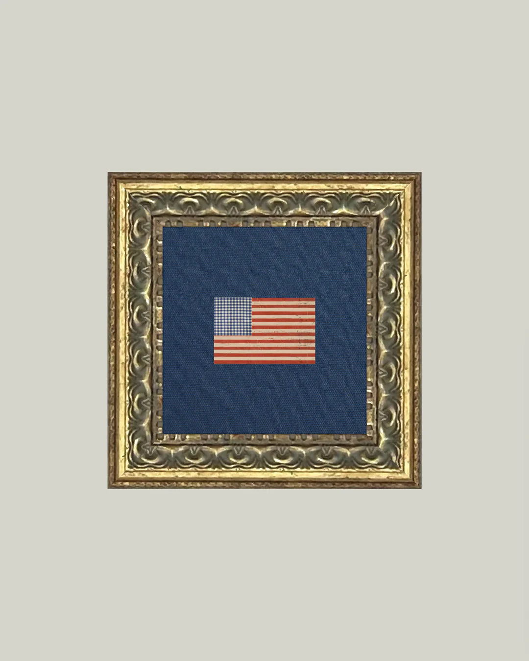 6x6 Flag Fancy Brass