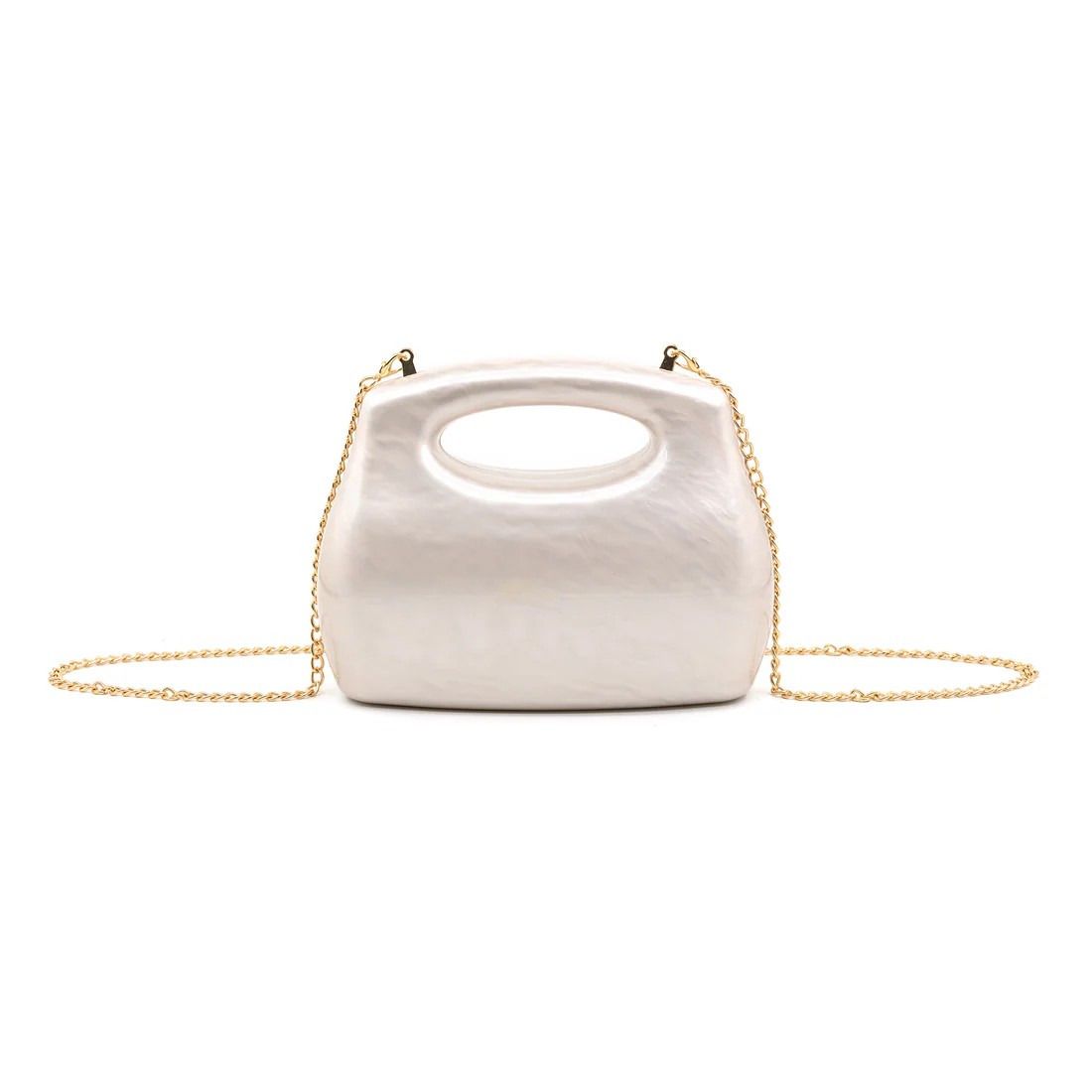 Andrea Acrylic Purse Beige