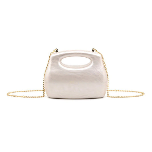 Andrea Acrylic Purse Beige