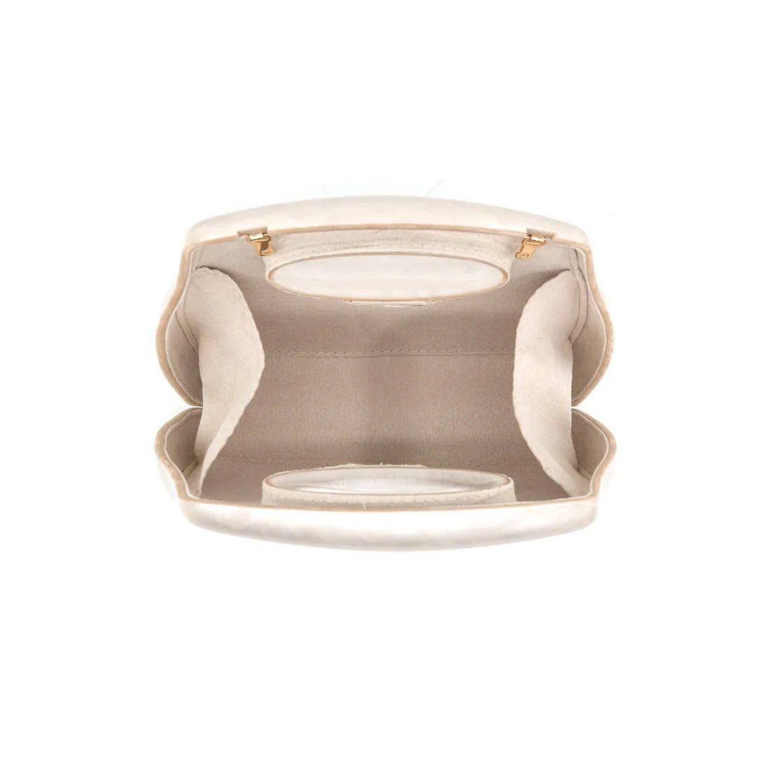 Andrea Acrylic Purse Beige