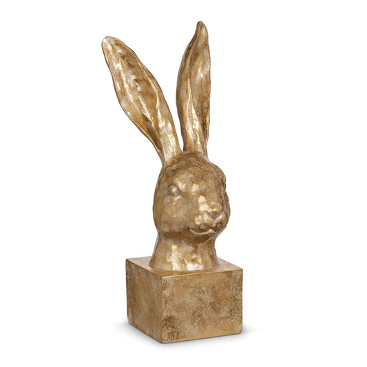 Gold Rabbit Bust 12.75”
