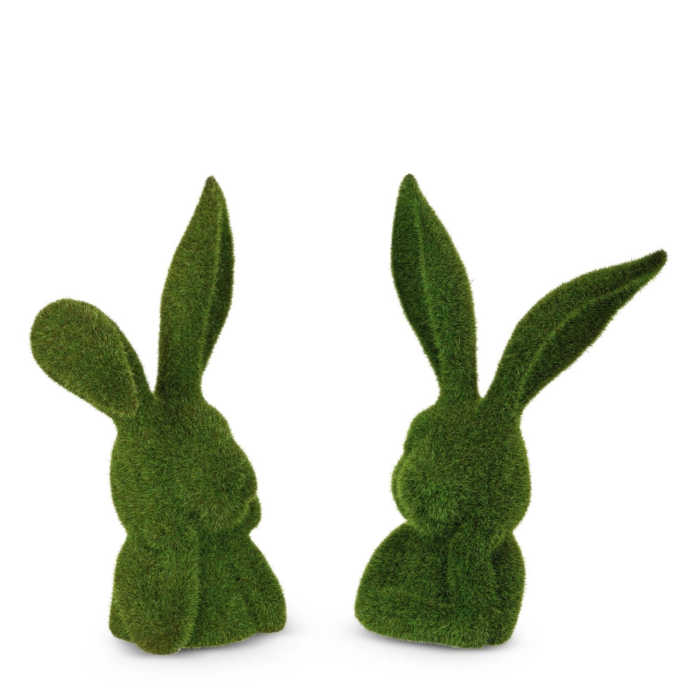 Moss Thinking Rabbit Bust 10”