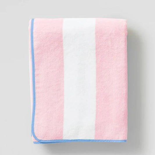 Beach Towel Pink Stripe