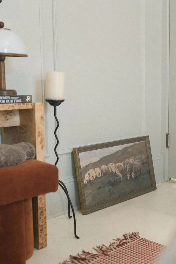 12x7 Patina Gold Sheep Landscape