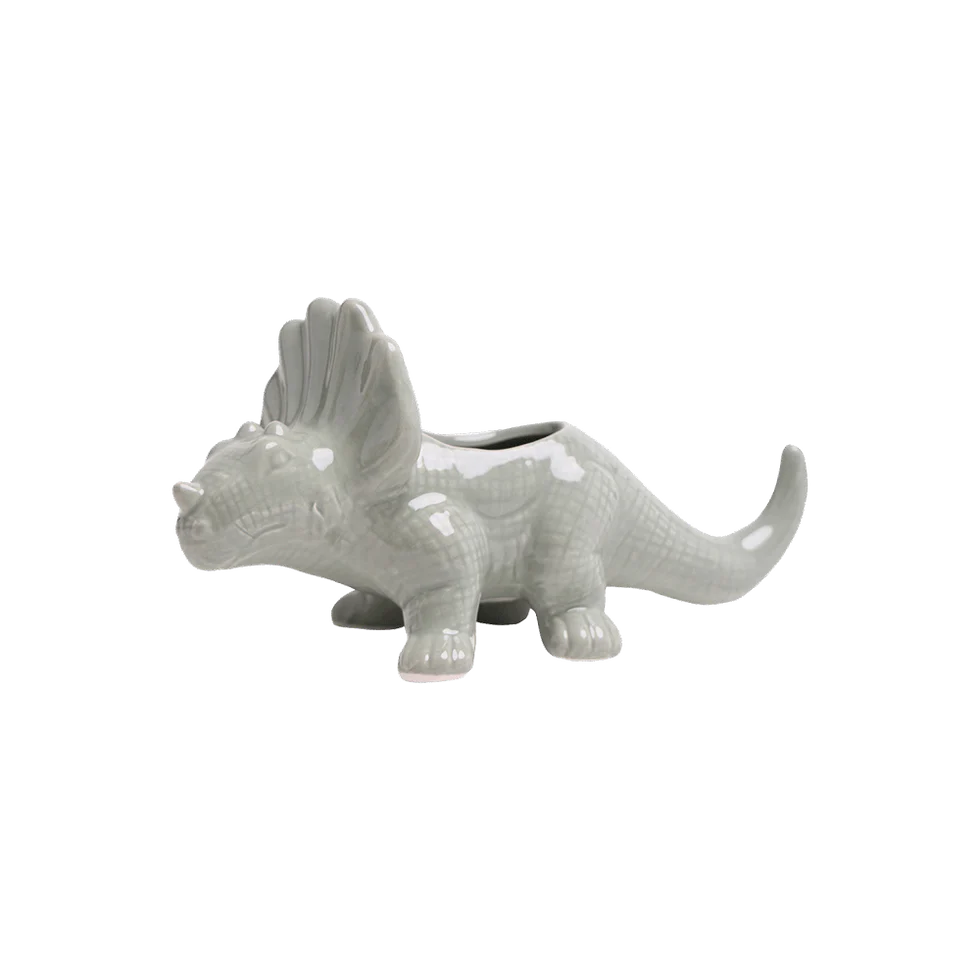 Triceratops Ceramic Indoor Plant Pot
