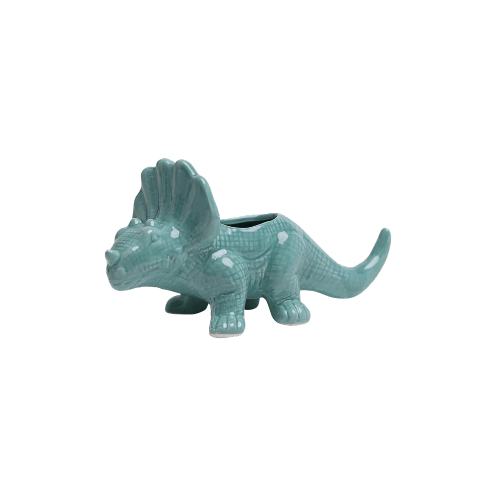 Triceratops Ceramic Indoor Plant Pot