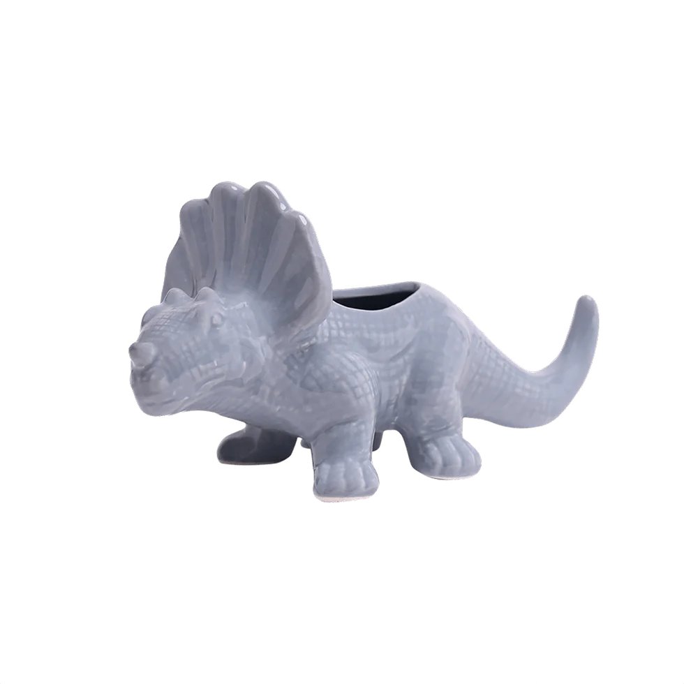 Triceratops Ceramic Indoor Plant Pot