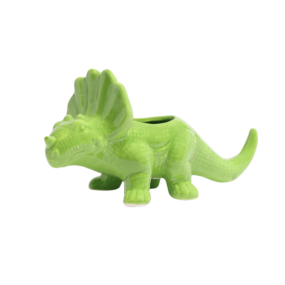 Triceratops Ceramic Indoor Plant Pot