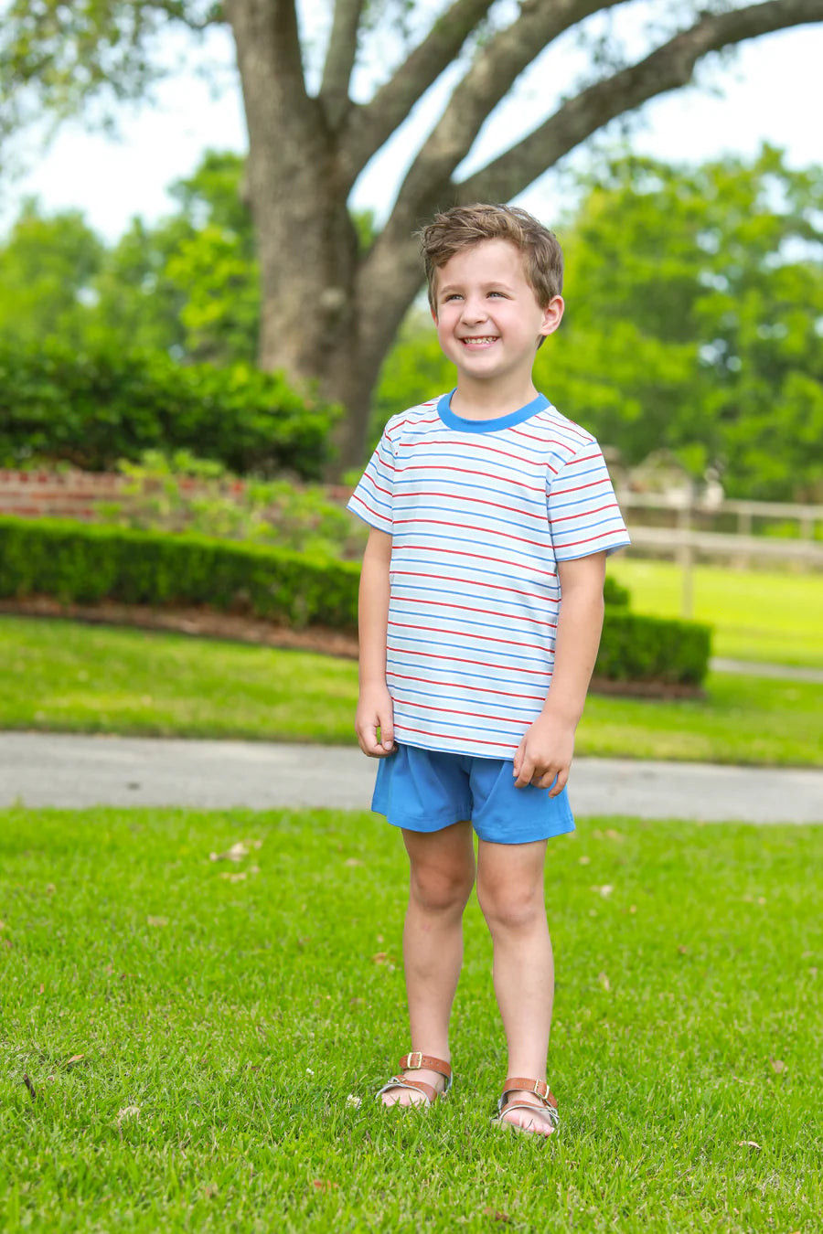 Drew Short Set - Patriotic Stripe