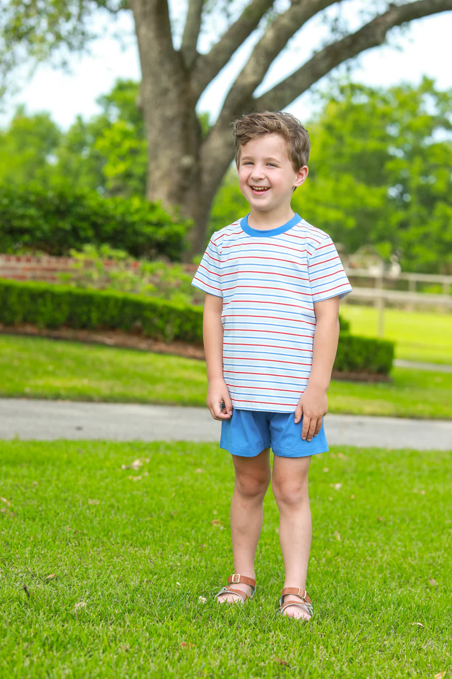 Drew Short Set - Patriotic Stripe