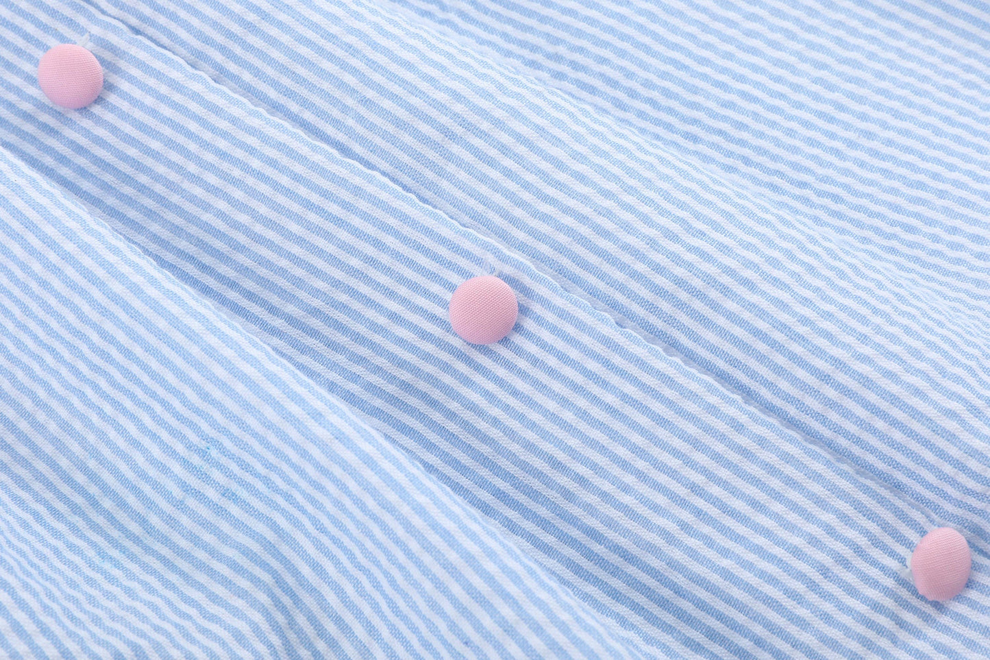 Blue Bunnies Seersucker Yoke Dress