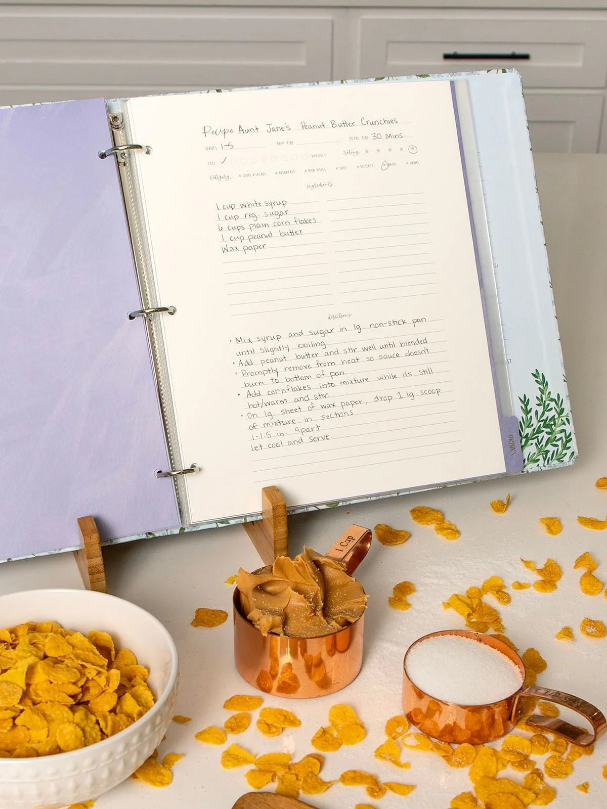 Hydrangea Recipe Binder