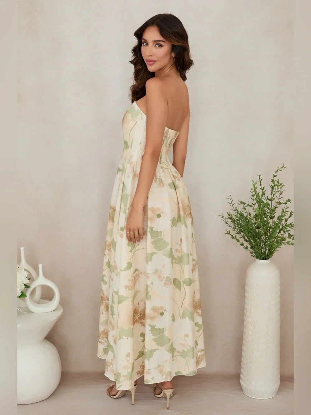 Floral Meadow Print Maxi Dress