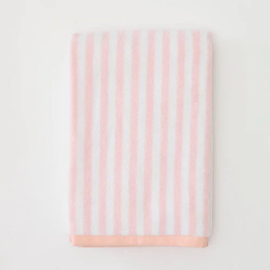 Reversible Kids Beach Towel Pink and Coral