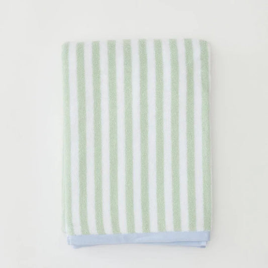 Reversible Kids Beach Towel Seafoam and Blue